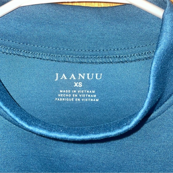 Jaanuu Women's Snap-Side Comfort Pullover in Caribbean Blue (Size: XS) - Picture 4 of 5
